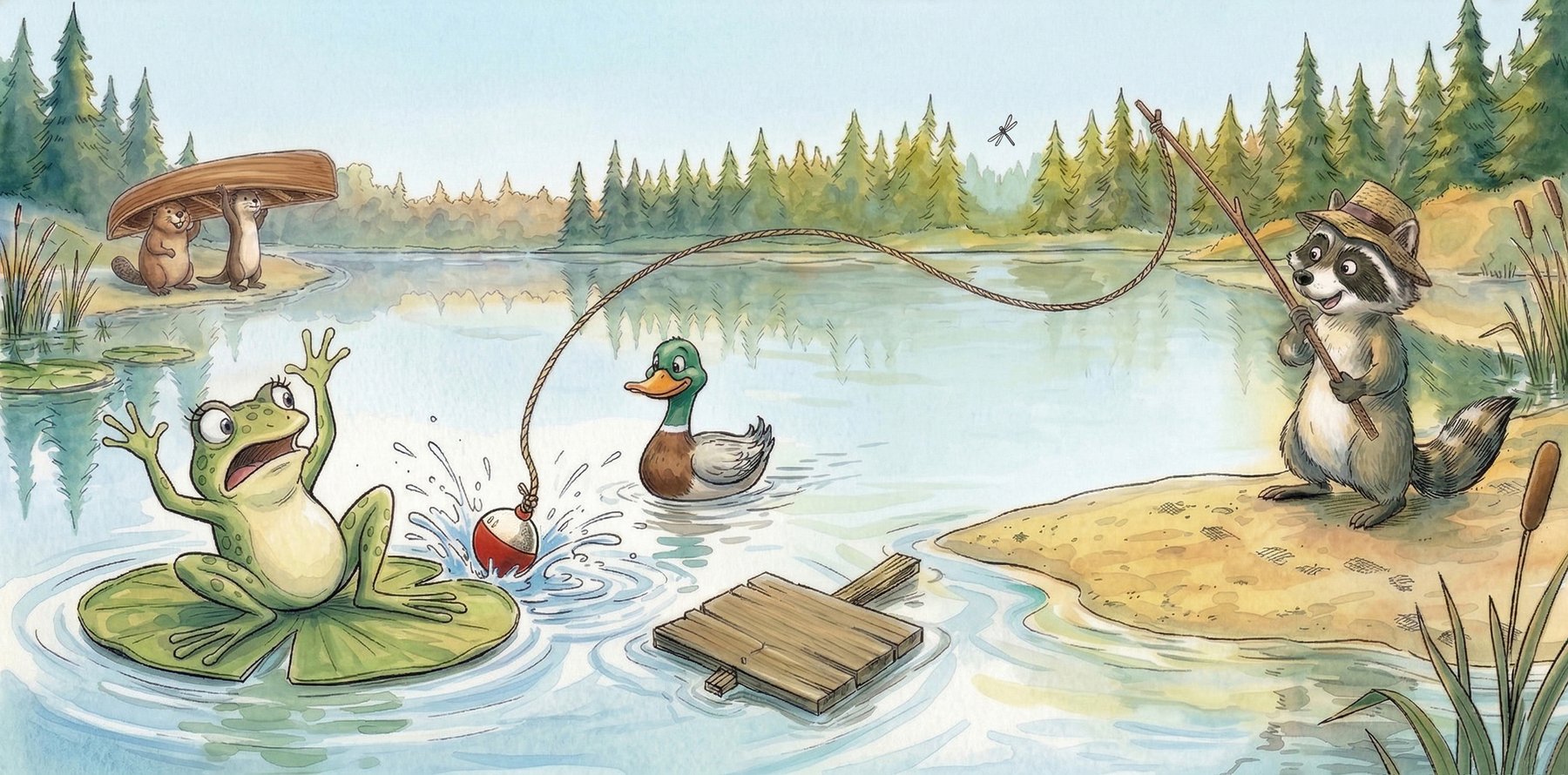 A peaceful morning on the lake